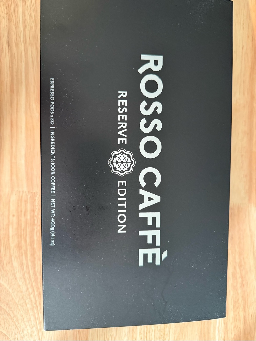 Rosso Caffè Reserve Edition Espresso Pods - Black Box